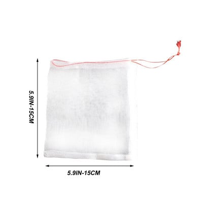 100 vnt. nailoniniai vaisiai apsauginiai maišeliai Augalų Daržovių Daugkartinio naudojimo tinklinis maišelis Vynuogės Obuoliai Kenkėjų kontrolė Kovos su paukščiais sodo reikmenys