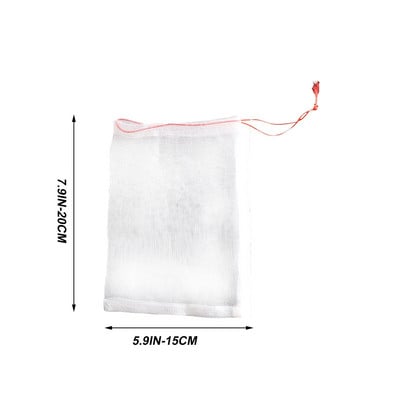 100 vnt. nailoniniai vaisiai apsauginiai maišeliai Augalų Daržovių Daugkartinio naudojimo tinklinis maišelis Vynuogės Obuoliai Kenkėjų kontrolė Kovos su paukščiais sodo reikmenys