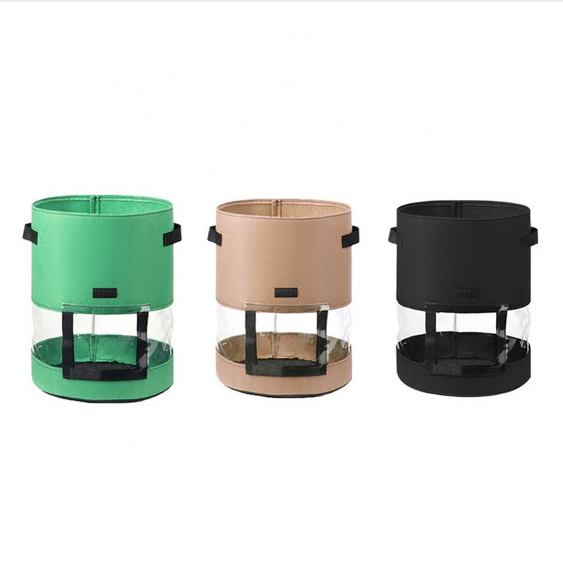 Saci de cultivare 7/10 galoane Saci de cultivare a plantelor Aerare Impermeabil pentru plantarea cartofii Pungă cu găleată Ghivece și jardiniere de grădină