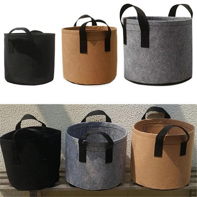 2/3/5 γαλόνι Garden Grow Bags Flower Vegetable Aeration Planting Pot Container Planter Pouch with Handles Grow Planting Bag