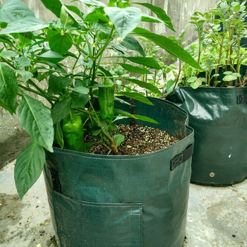 1 τεμ. υφαντές σακούλες καλλιέργειας πατάτας Τσάντες φυτείας κήπου με λαχανικά Γλάστρες φυτευτές Αγρόκτημα Προμήθειες για κήπους στο σπίτι