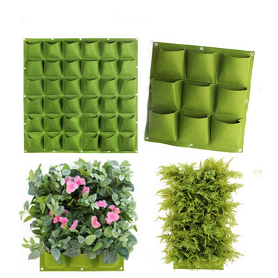 9/12/64 Pockets Green Grow Bags Planter Vertical Garden Vegetable Living Garden Bags Growing Growing bags