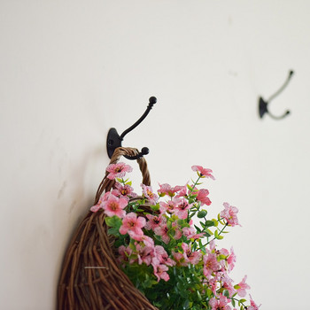 1 τεμ. φυτευτή λουλουδιών τοίχου κρεμαστό ψάθινο καλάθι ρατάμ Φυτά φυτά για εσωτερικούς χώρους