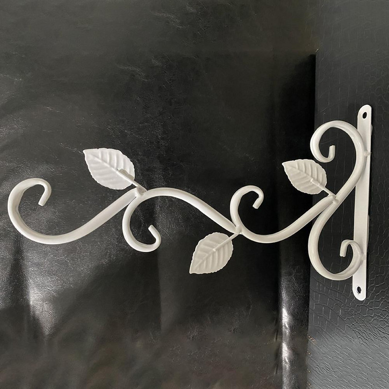 Metalinis augalas gėlių vazono krepšelio kabykla prie sienos kablys Sodo kiemo vartų tvora gėlių vazono kabliukas sodo balkono dekoravimui