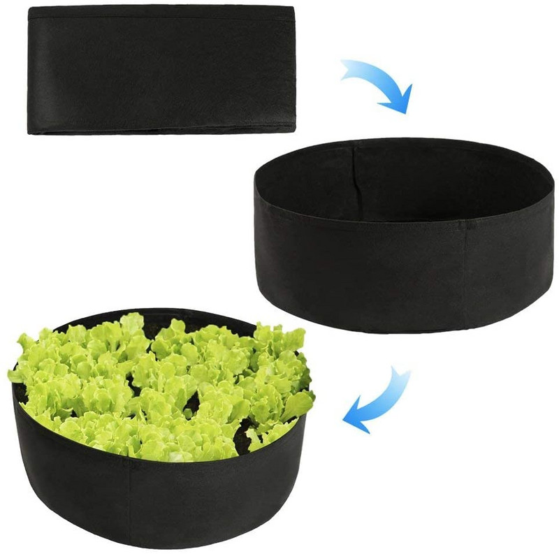 Sodo pakeltos lysvės auginimo maišeliai ūkiniams augalams Gėlės Daržovės Žolelių vazonai Sodo reikmenys