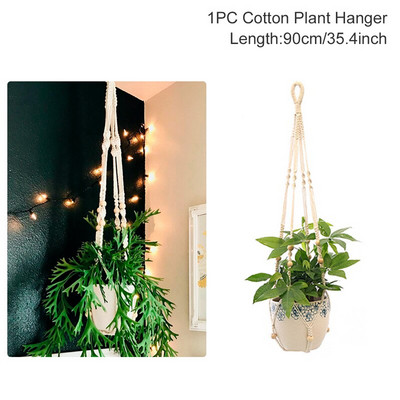 Vânzări fierbinți 100% handmade macrame plante cuier flori/ghiveci cuier pentru decorarea peretelui curte grădină