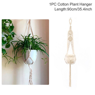 Vânzări fierbinți 100% handmade macrame plante cuier flori/ghiveci cuier pentru decorarea peretelui curte grădină