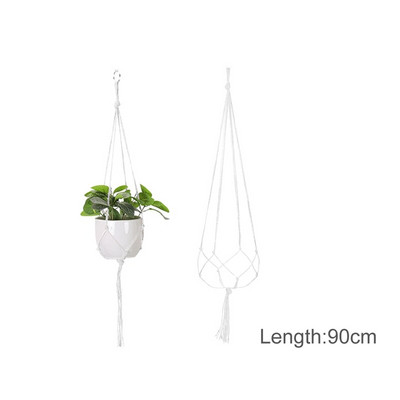Vânzări fierbinți 100% handmade macrame plante cuier flori/ghiveci cuier pentru decorarea peretelui curte grădină