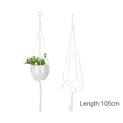 Vânzări fierbinți 100% handmade macrame plante cuier flori/ghiveci cuier pentru decorarea peretelui curte grădină