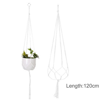 Vânzări fierbinți 100% handmade macrame plante cuier flori/ghiveci cuier pentru decorarea peretelui curte grădină