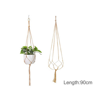 Vânzări fierbinți 100% handmade macrame plante cuier flori/ghiveci cuier pentru decorarea peretelui curte grădină