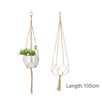 Vânzări fierbinți 100% handmade macrame plante cuier flori/ghiveci cuier pentru decorarea peretelui curte grădină