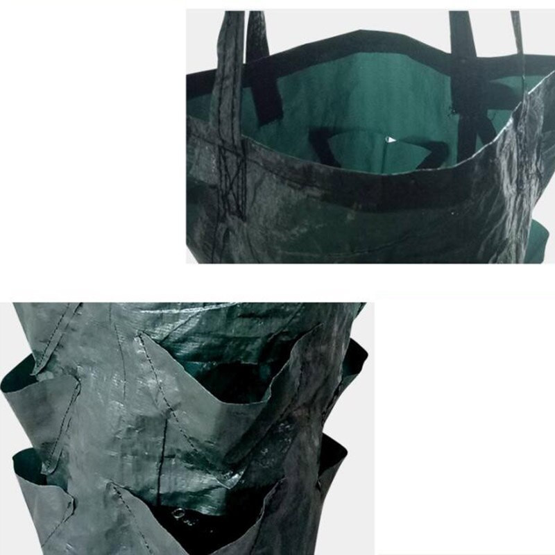 3 galonų braškių augalų auginimo maišelis lauko pomidorų talpyklos maišeliai su įvairiomis burnomis Sodo kabantys gėlių augalų vazonai Sodo reikmenys