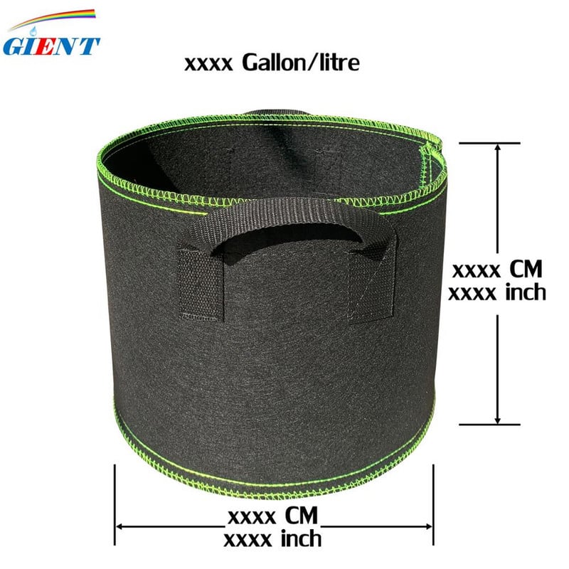 3 dydžio sodinimo maišelis neaustinis audinys, sutirštintas gražus sodinimo maišelis Saldžiųjų bulvių bulvių sėklų braškių sodinimo krepšys