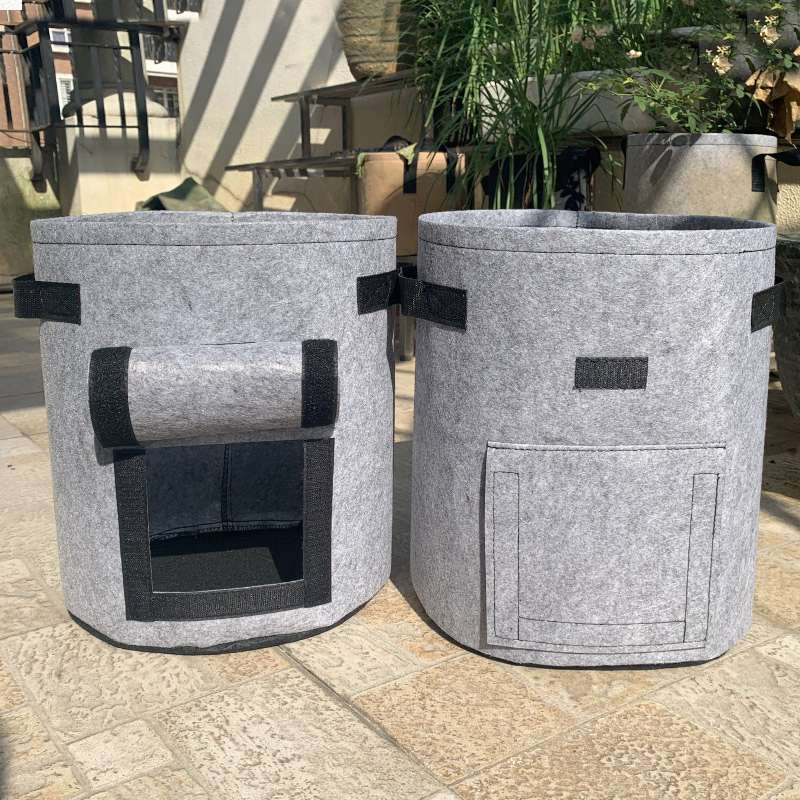 3 dydžio sodinimo maišelis neaustinis audinys, sutirštintas gražus sodinimo maišelis Saldžiųjų bulvių bulvių sėklų braškių sodinimo krepšys