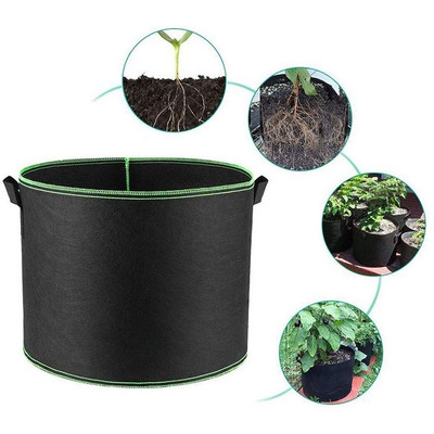 Seed Farm Container Vegetable Potato Plant Grow Bag Flower Pot Felt 5/7/10 γαλόνι