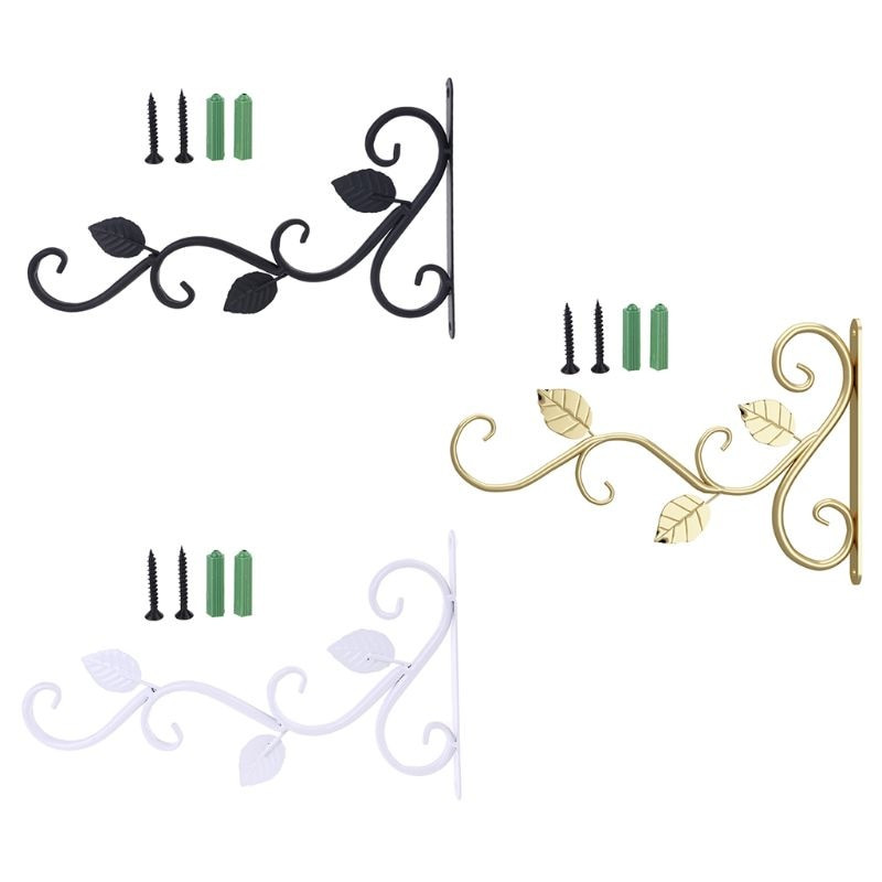 Suport pentru ghiveci pentru agățat pe perete în stil european, cârlig, suport de fier, suport pentru plante, balcon, decorare a casei