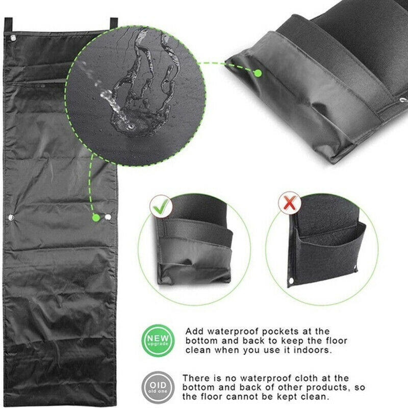 7 buzunare Vertical Suculentas Ghiveci pentru plante Saci de cultivare de gradina Ghivece de plantare agatate pe perete Plante de cultivare Materiale pentru gradina de legume