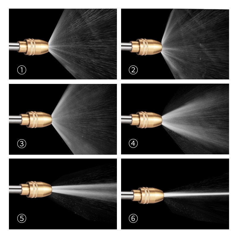 Pistol de pulverizare multifuncțional pentru udarea grădinii Stropitoare de înaltă presiune de uz casnic Duză de spălat mașini Pistol cu jet de apă Instrumente de grădină