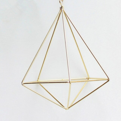 1 tk lillekronstein Tillandsia õhutaimede riiulihoidja Rustikaalne rippuv metallist geomeetriline riiul Himmeli potihoidja kodukaunistus