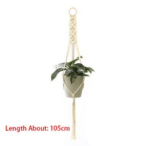 Coșuri agățate pentru plante de macrame, lucrate manual Suport pentru ghivece, balcon, curte, grădină, decorare perete, cuier pentru plante