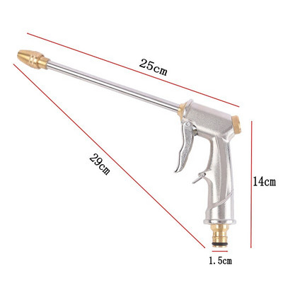 Dropshipping Pistol de apă de grădină Duză pentru furtun de stropire Spălătorie auto de înaltă presiune Pistoale de pulverizare cu apă din metal Instrumente de udare