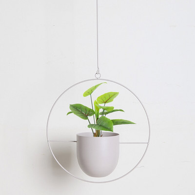 Geležiniai kabantys vazonai Gėlių pakabinami vazonai Krepšelis Puodai Sieniniai svyruojantys vazonai Grandininis augalas Dekoratyvinis namų balkono dekoravimui