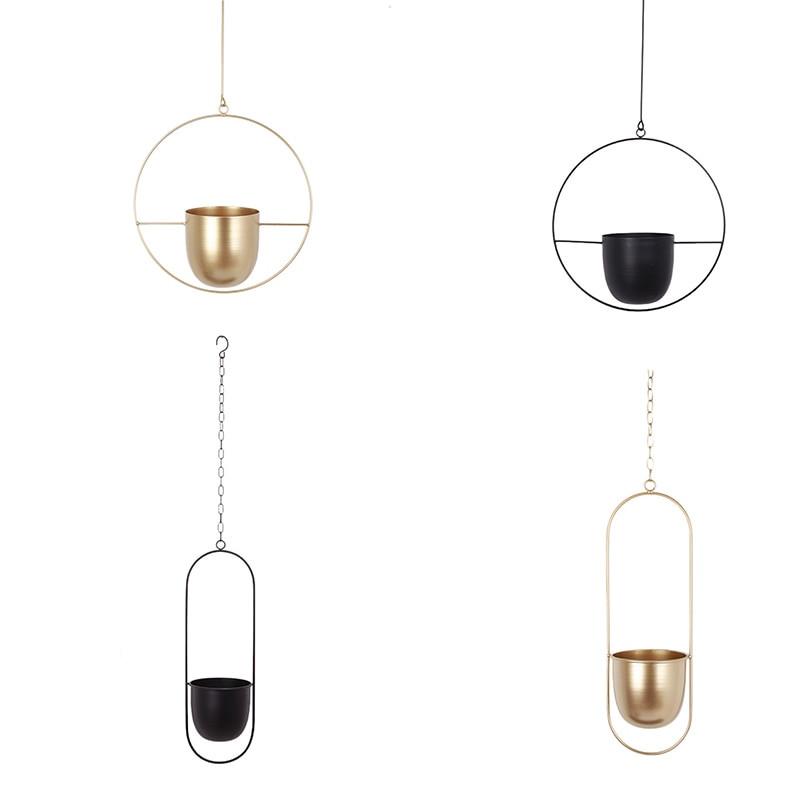 Geležiniai kabantys vazonai Gėlių pakabinami vazonai Krepšelis Puodai Sieniniai svyruojantys vazonai Grandininis augalas Dekoratyvinis namų balkono dekoravimui