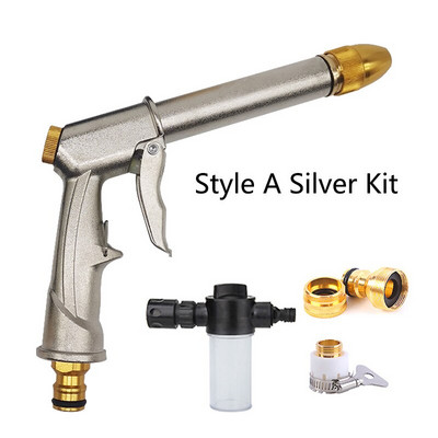 Új nagynyomású mosó vízpisztoly kerti tömlőfúvóka permetező permetező vízsugárhoz habos edény autó elektromos tisztítóeszköz