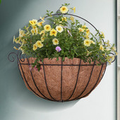 Ghiveci de flori de 25 cm/ 30 cm/35 cm, fier, nucă de cocos, bricolaj, jardiniere agățate, coșuri de perete, ghiveci, grădină, decor de perete pentru casă.