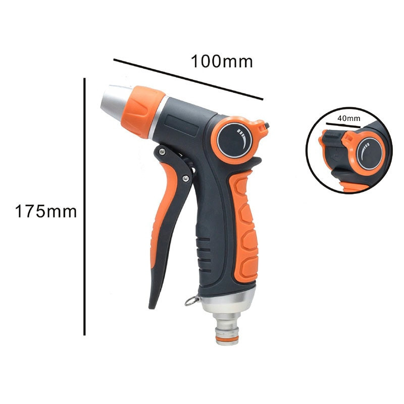 Sodo vandens pistoletų purkštuvai aukšto slėgio laistymo purkštuvas, skirtas sodo vejai laistyti automobiliui ir kiemo valymo įrankiams