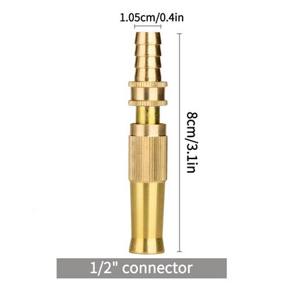 Augstspiediena pistoles sprausla ātrā savienojuma šļūtenes izsmidzināšanas smidzinātāja smidzināšanas sprausla Ūdens pistoles dārza regulējams spiediena mazgātājs dārza rīks