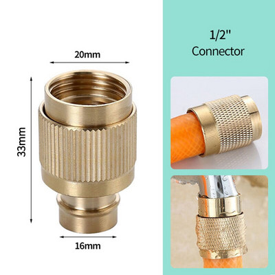 Augstspiediena pistoles sprausla ātrā savienojuma šļūtenes izsmidzināšanas smidzinātāja smidzināšanas sprausla Ūdens pistoles dārza regulējams spiediena mazgātājs dārza rīks