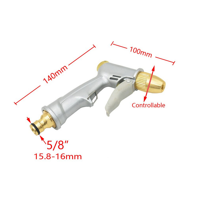 Pistol de Apă Grădină Aspersoare pentru Irigare Grădină Reglabil Spălătorie Auto Pistol de Apă de Udat Gazon 1 Buc