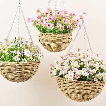 Hot Sales 100% Garden Hanging Χειροποίητο Macrame Κρεμάστρα φυτών λουλουδιών/γλαστρών Κρεμάστρα για διακόσμηση τοίχου Countyard Garden