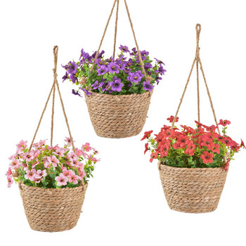 Hot Sales 100% Garden Hanging Χειροποίητο Macrame Κρεμάστρα φυτών λουλουδιών/γλαστρών Κρεμάστρα για διακόσμηση τοίχου Countyard Garden