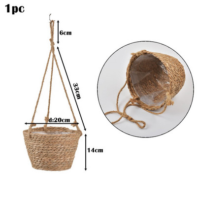 Vânzări fierbinți 100% agățat de grădină agățat manual pentru plante de macrame umeraș pentru flori/ghiveci pentru decorarea peretelui grădina din județ