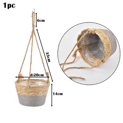 Vânzări fierbinți 100% agățat de grădină agățat manual pentru plante de macrame umeraș pentru flori/ghiveci pentru decorarea peretelui grădina din județ