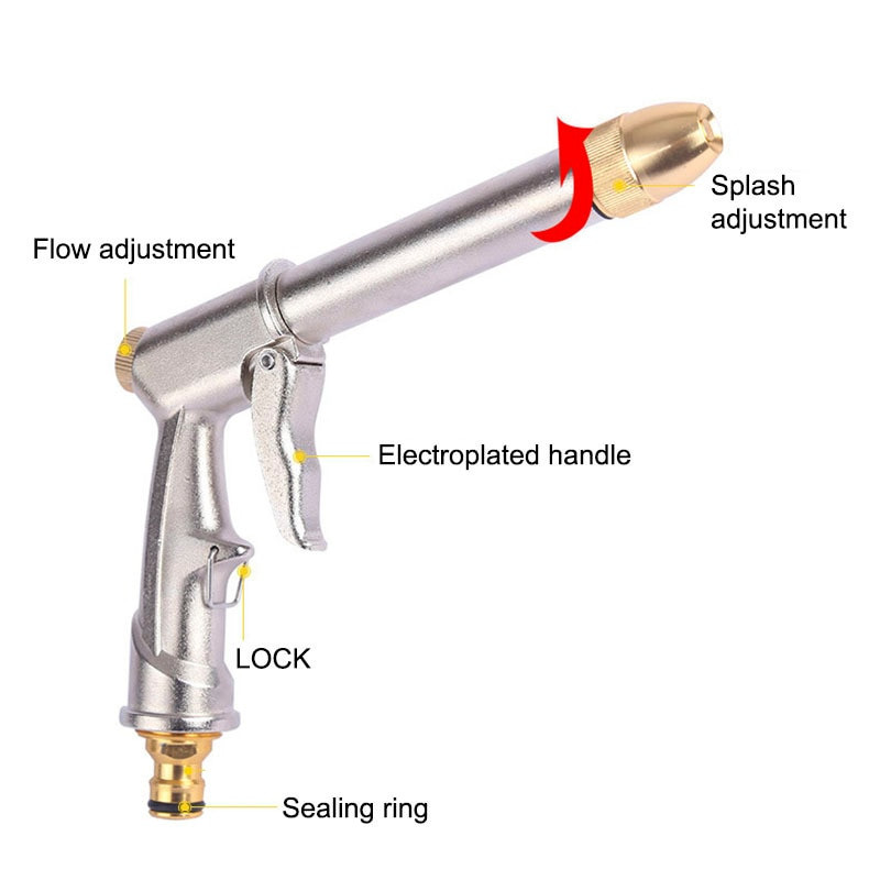 Pistol de apă de înaltă presiune pentru curățarea mașinii de spălat mașină de spălat, furtun de udare de grădină, duză, pistol de apă cu spumă, dropshipping