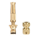 Purškimo antgalis vandens pistoletas žalvarinis aukšto slėgio tiesioginio purškimo purkštuvas Greita jungtis namų sodo žarna Reguliuojamas slėgio pistoletas