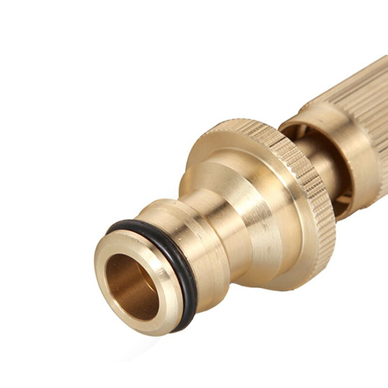 Purškimo antgalis vandens pistoletas žalvarinis aukšto slėgio tiesioginio purškimo purkštuvas Greita jungtis namų sodo žarna Reguliuojamas slėgio pistoletas