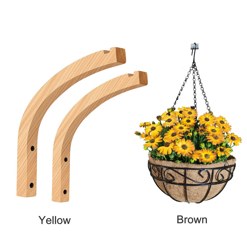 Sieninis geležinis laikiklis gėlių vazonui sodo augalų kabyklos kabliukas Šiaurės šalių namų dekoravimui su kokoso vazonu