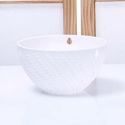 Függesztett kosár Ültető cserep Kerti növény Láncos ültetőgépek Dekoráció Műanyag 16x10cm