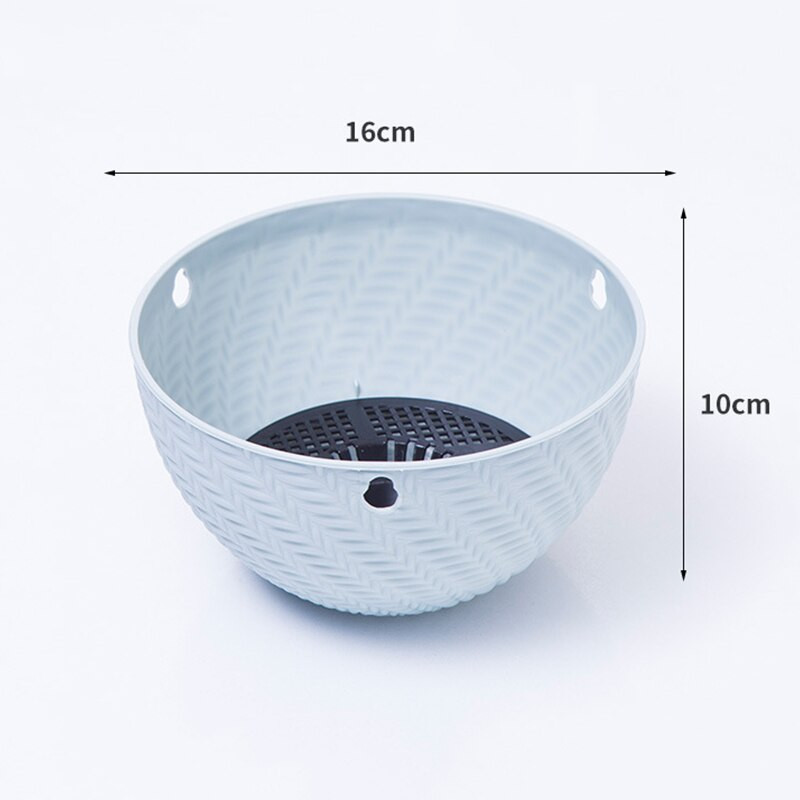 Függesztett kosár Ültető cserep Kerti növény Láncos ültetőgépek Dekoráció Műanyag 16x10cm