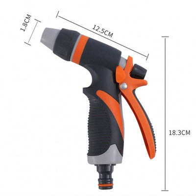 Pistol de apă cu spumă nouă, duză pentru furtun, unelte de curățare pentru spălătorie auto, grădină, udarea gazonului, irigare, aspersoare, pistol de pulverizare, accesorii de grădină
