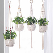 Coș pentru plante agățat Ghivece de flori Umerașe lucrate manual macrame balcon agățat ghiveci de plante pentru grădină curte Boho Decor acasă