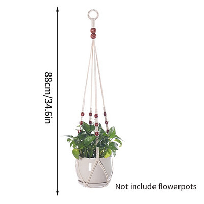Coș pentru plante agățat Ghivece de flori Umerașe lucrate manual macrame balcon agățat ghiveci de plante pentru grădină curte Boho Decor acasă