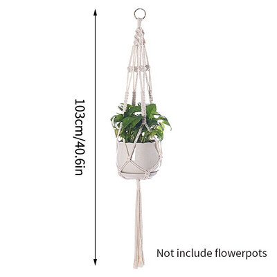 Coș pentru plante agățat Ghivece de flori Umerașe lucrate manual macrame balcon agățat ghiveci de plante pentru grădină curte Boho Decor acasă