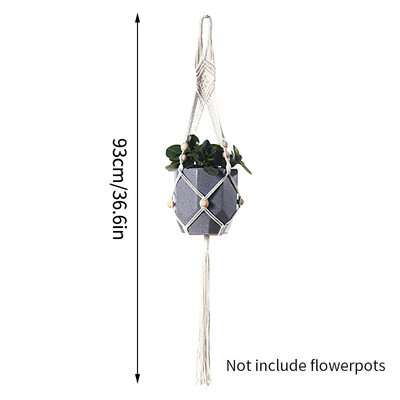Coș pentru plante agățat Ghivece de flori Umerașe lucrate manual macrame balcon agățat ghiveci de plante pentru grădină curte Boho Decor acasă