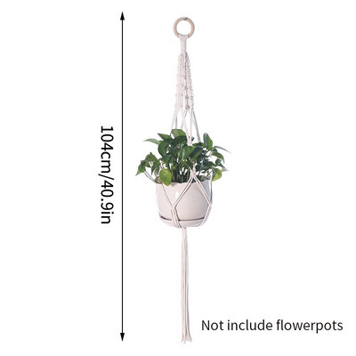 Coș pentru plante agățat Ghivece de flori Umerașe lucrate manual macrame balcon agățat ghiveci de plante pentru grădină curte Boho Decor acasă